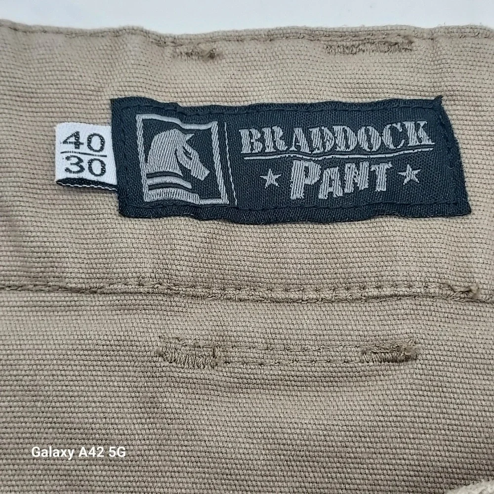 TD Apparel Braddock Pant Khaki Men's Size 40x30 Cargo‎ Work Utility